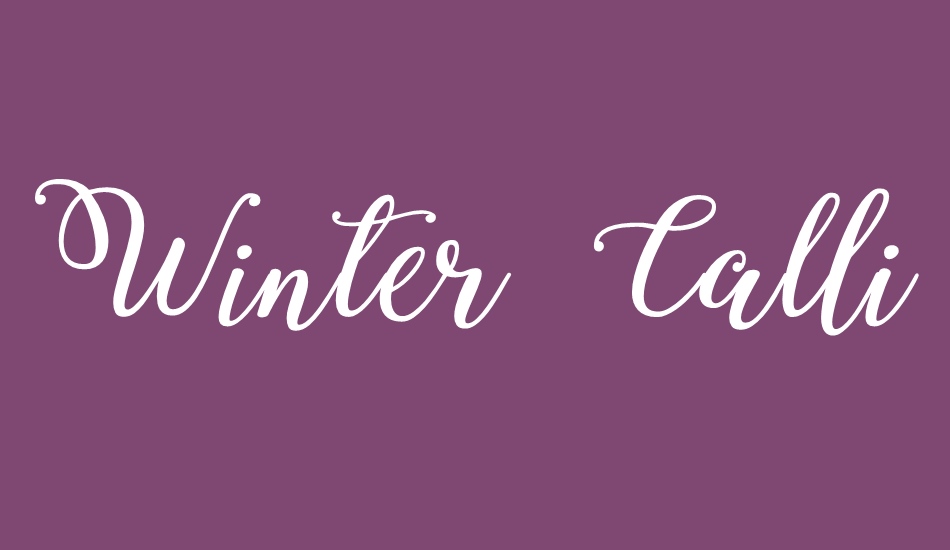 winter-calligraphy font big