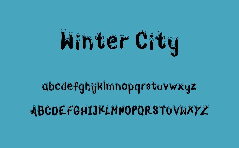 Winter City font