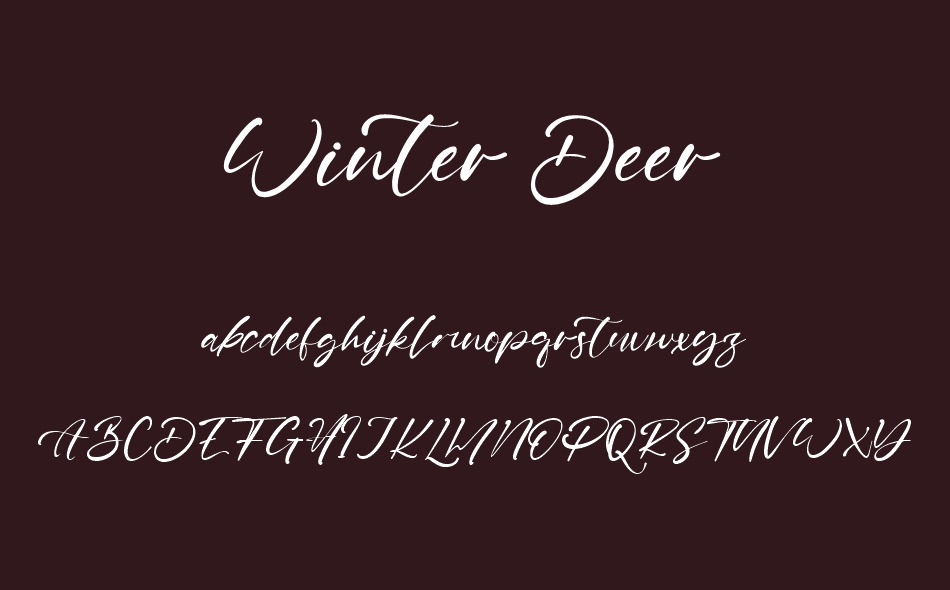 Winter Deer font