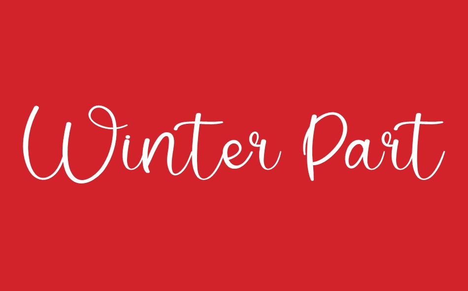 Winter Party font big