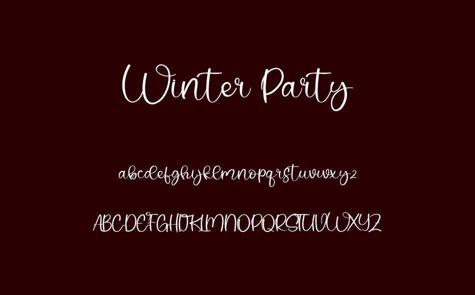 Winter Party font
