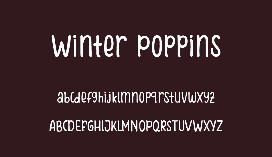 winter-poppins font