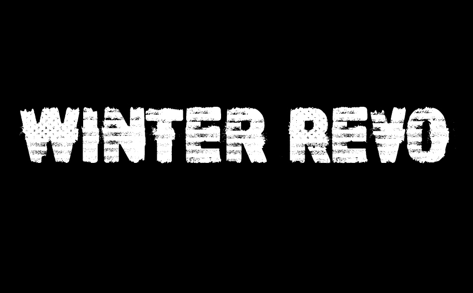 Winter Revolution font big