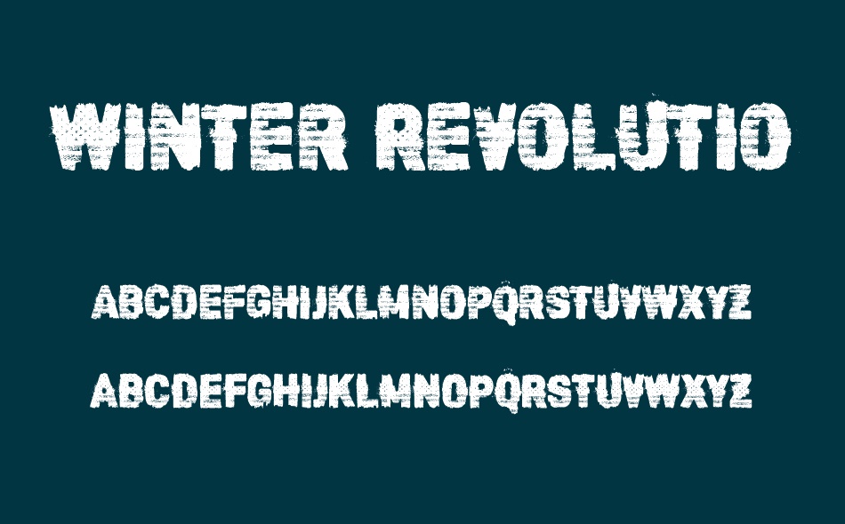 Winter Revolution font