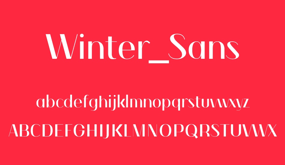 winter-sans font