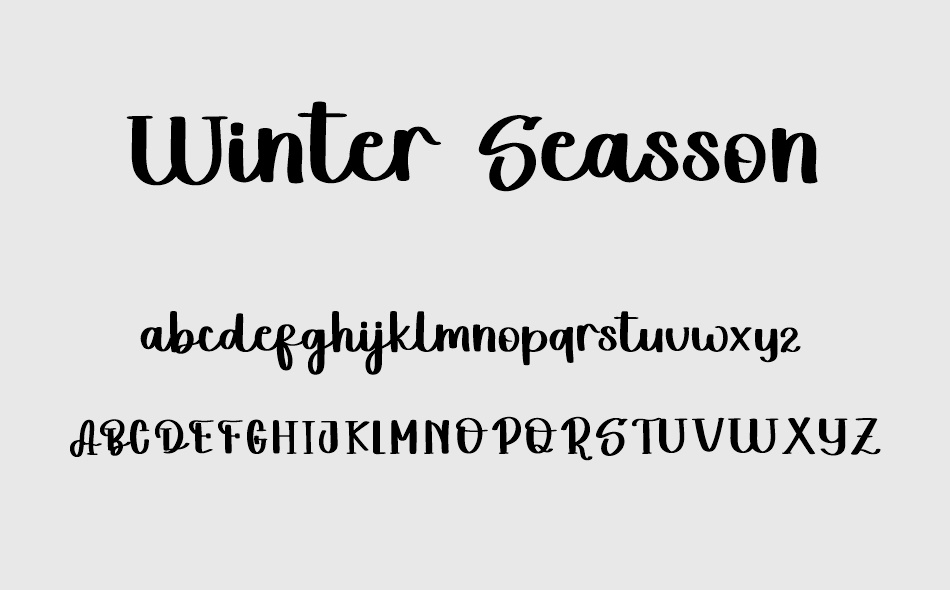 Winter Seasson font