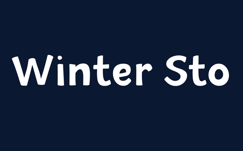 Winter Storm font big