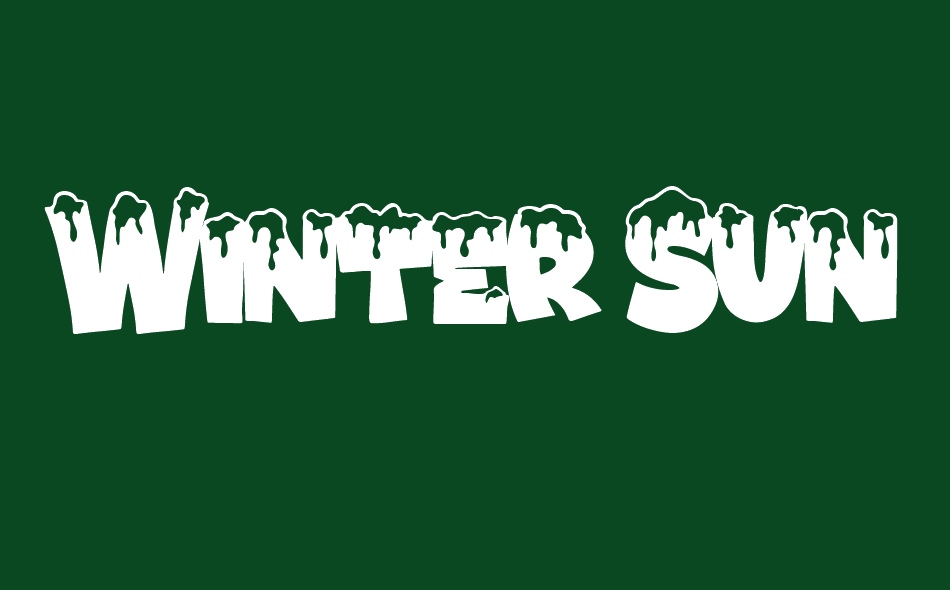 Winter Sunday font big