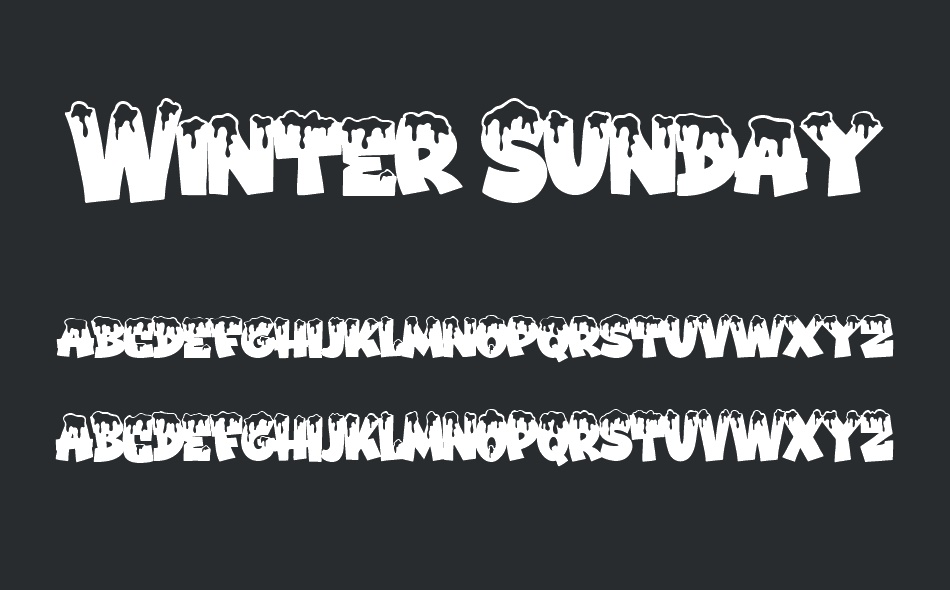 Winter Sunday font