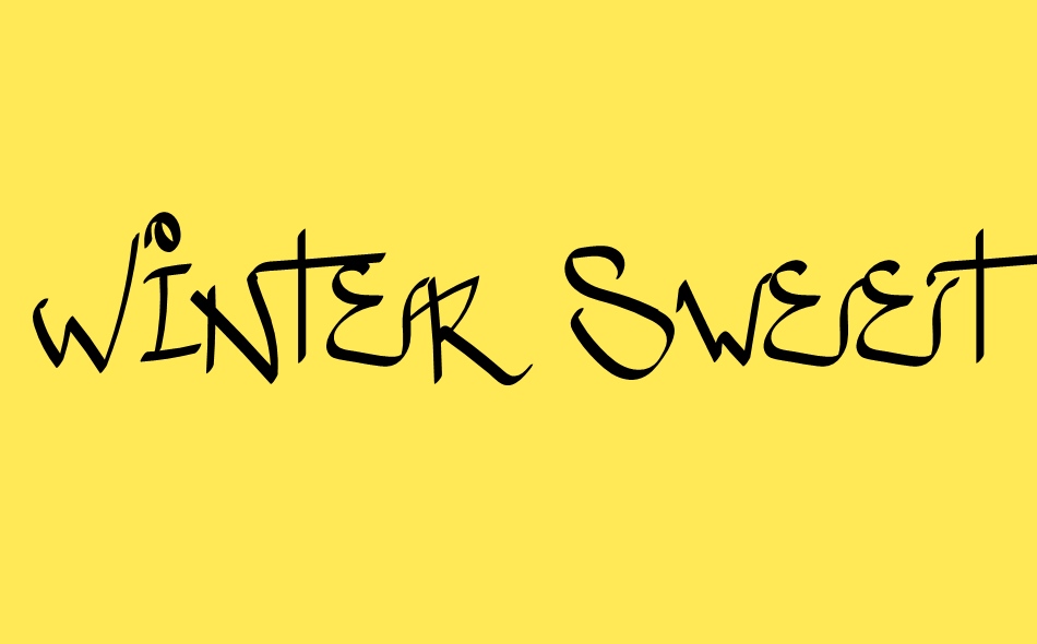 Winter Sweety font big