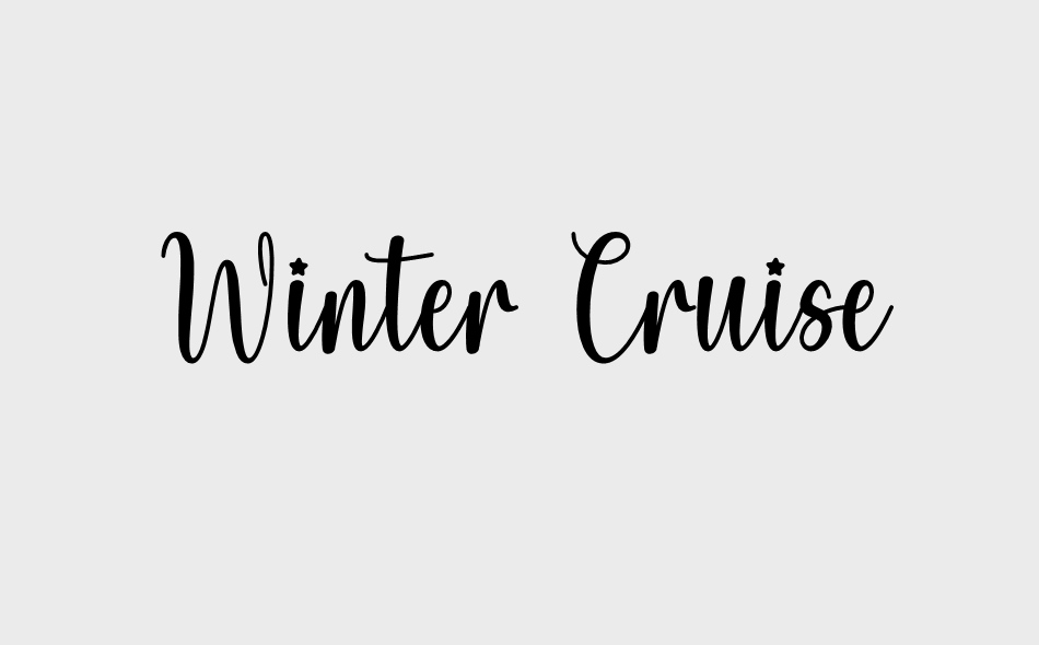 Winter Cruise font big