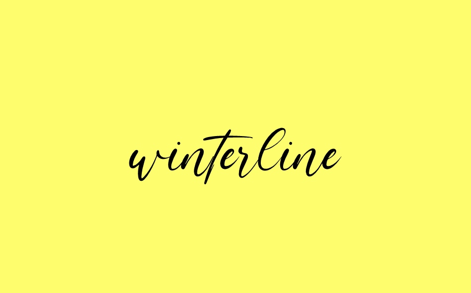 Winterline font big