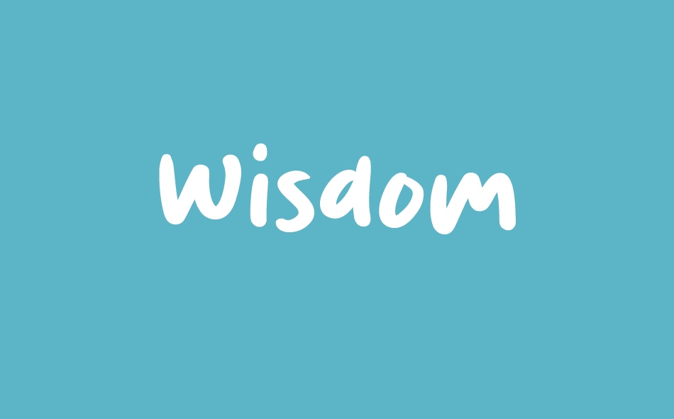 Wisdom font big