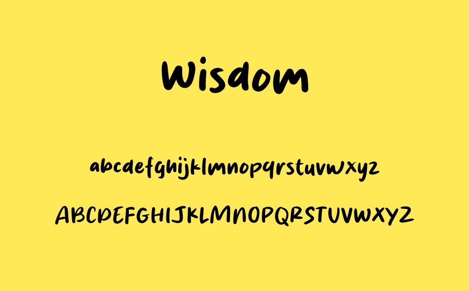 Wisdom font