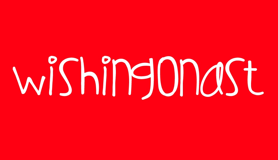 wishingonastar font big