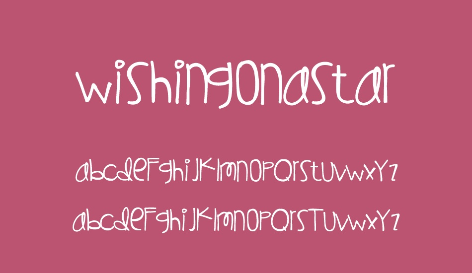 wishingonastar font