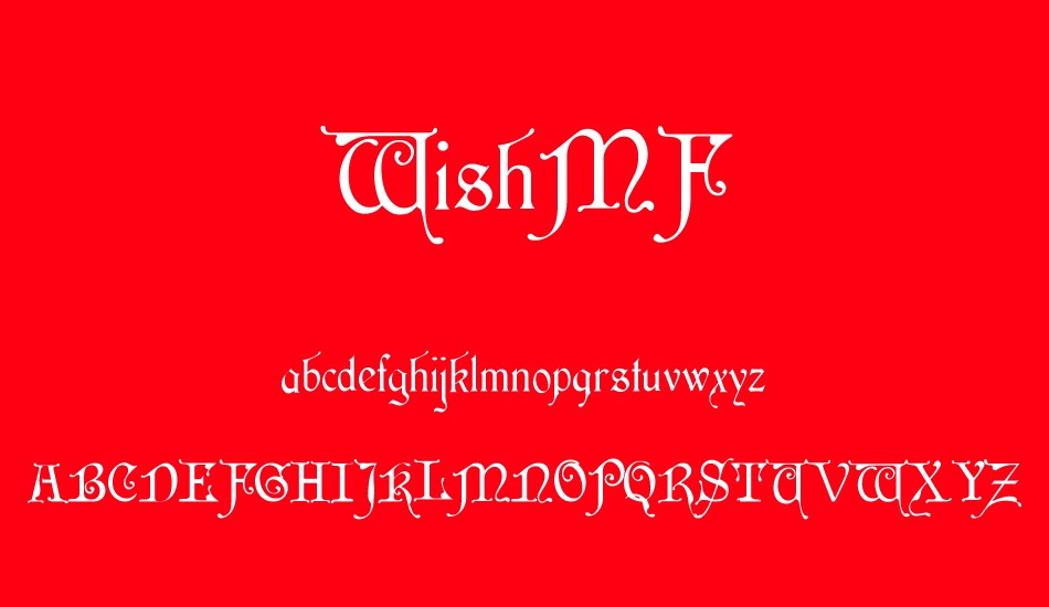 wishmf font