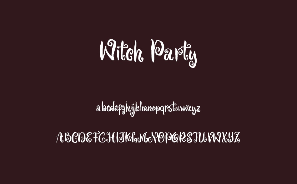 Witch Party font