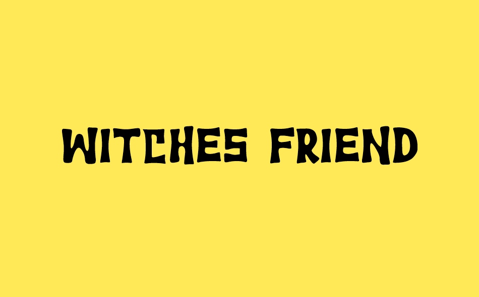 Witches Friend Script font big