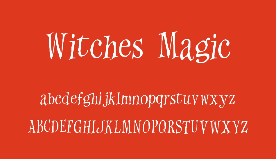 witches-magic font