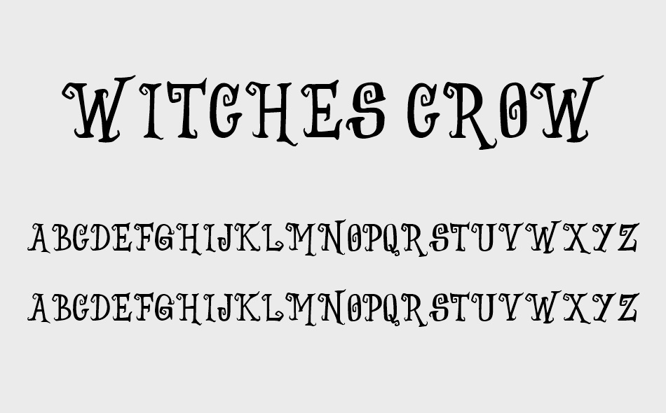 Witches Crow font