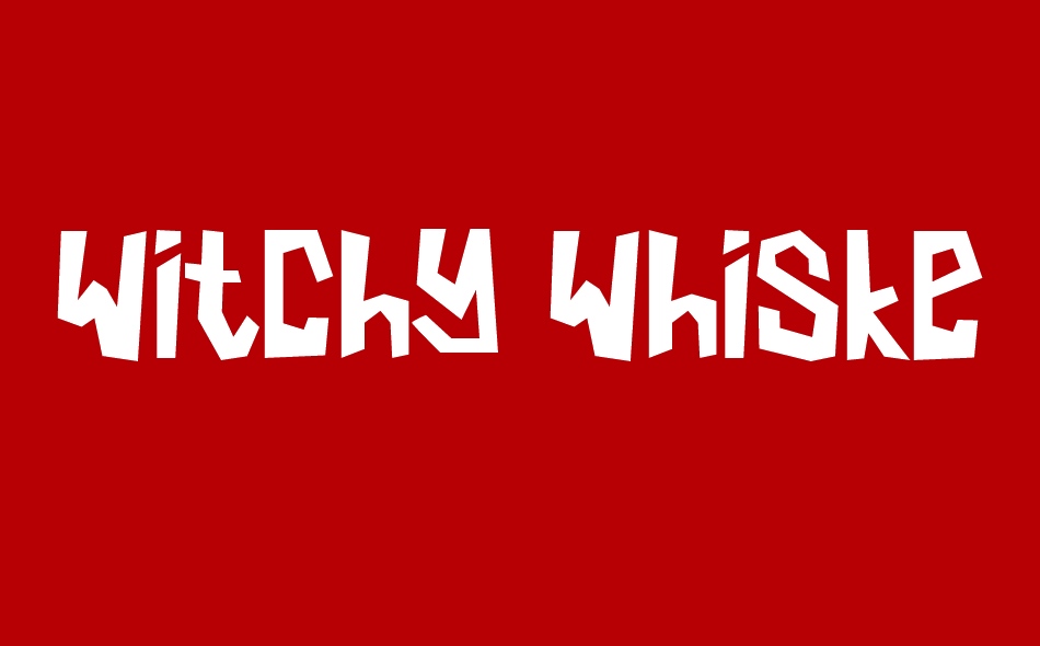 Witchy Whiskers font big