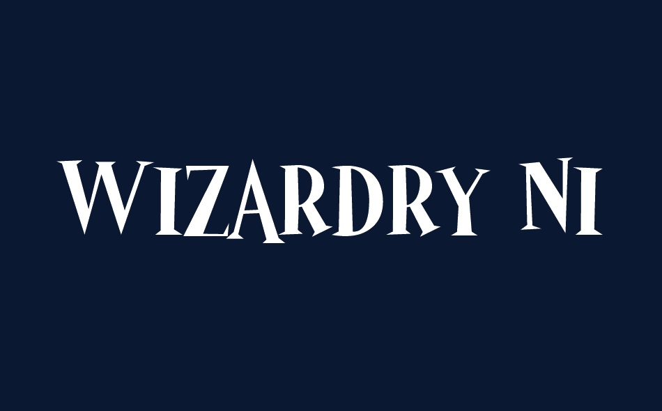 Wizardry Night font big