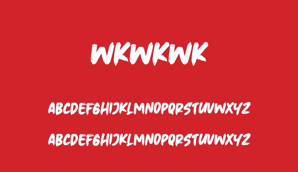 wkwkwk font