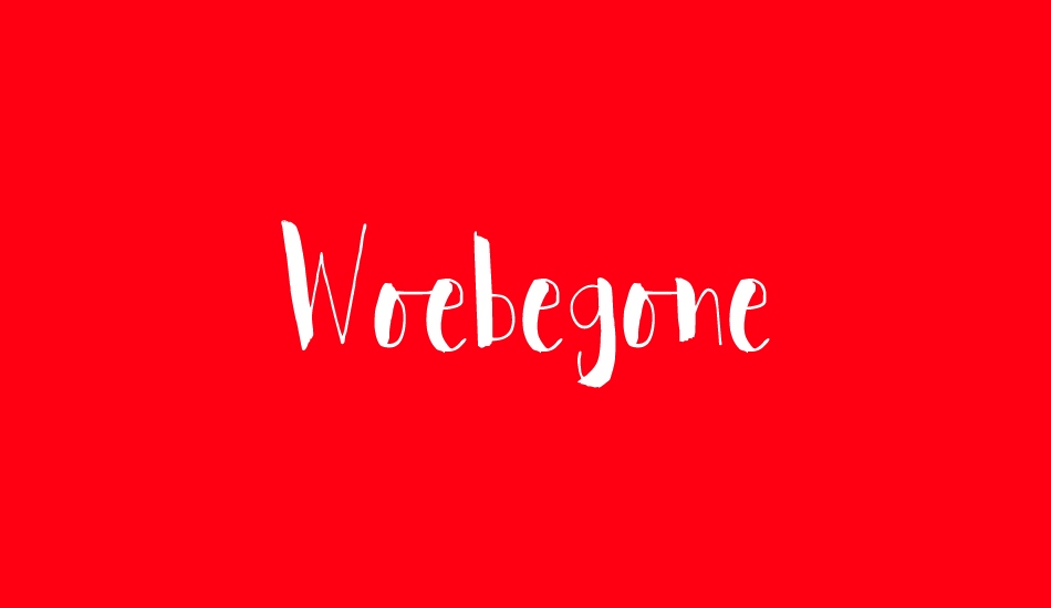 woebegone-demo font big