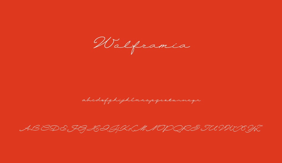 wolframia font