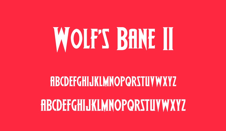 wolfs-bane-ıı font