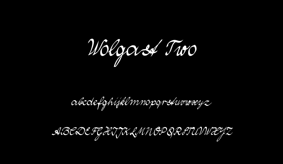 wolgast-two font