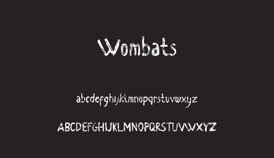 wombats-demo font