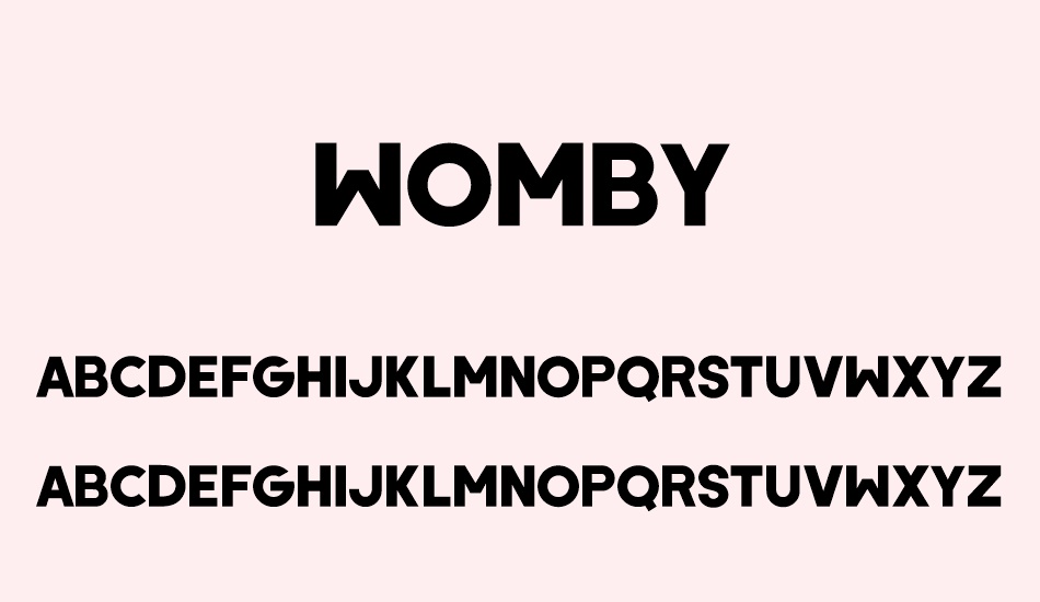 womby font
