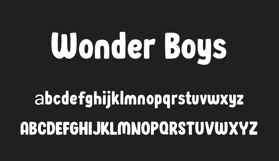 wonder-boys font