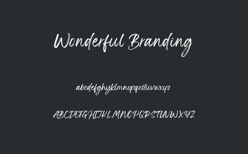 Wonderful Branding font