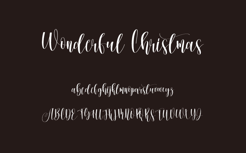 Wonderful Christmas font