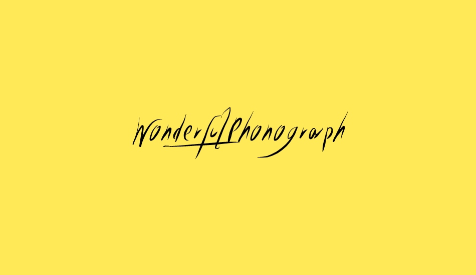 wonderfulphonograph font big