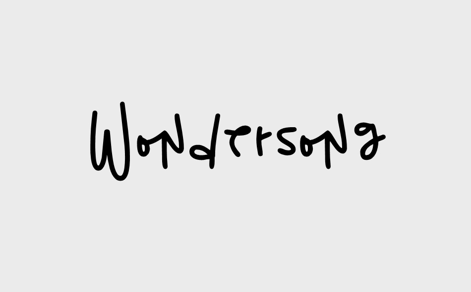 Wondersong font big