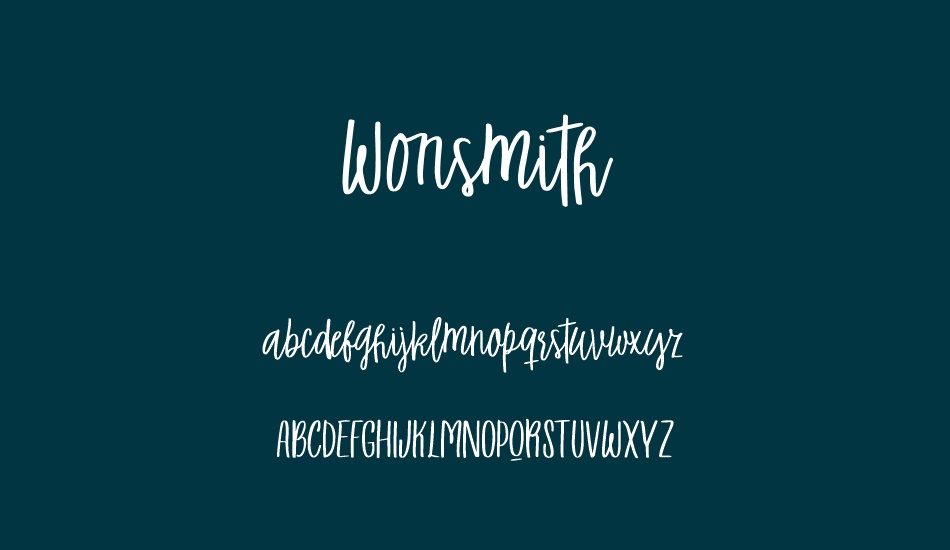 wonsmith font