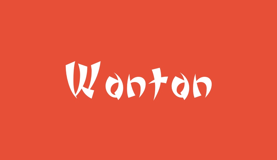 wonton font big