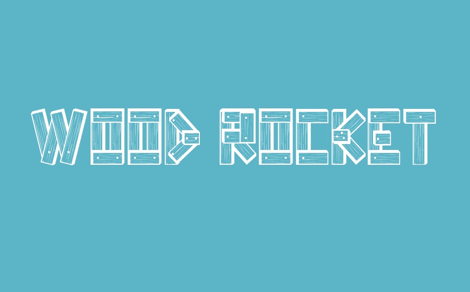 Wood Rocket font big