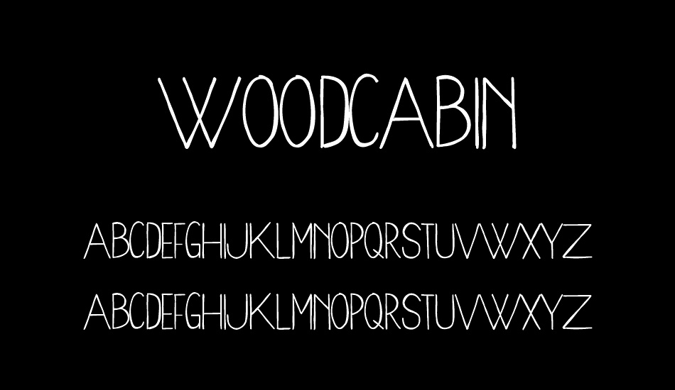 woodcabin font