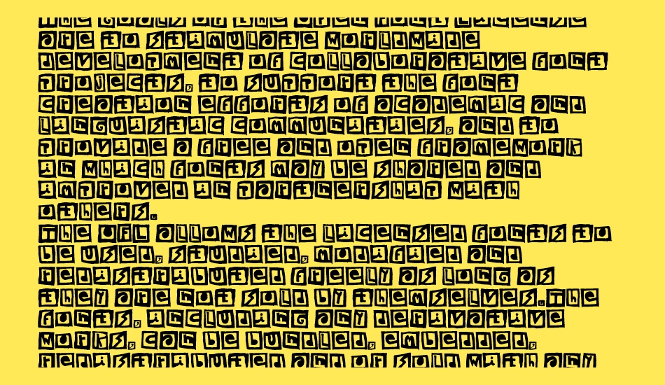 woodcutter-black-square font 1