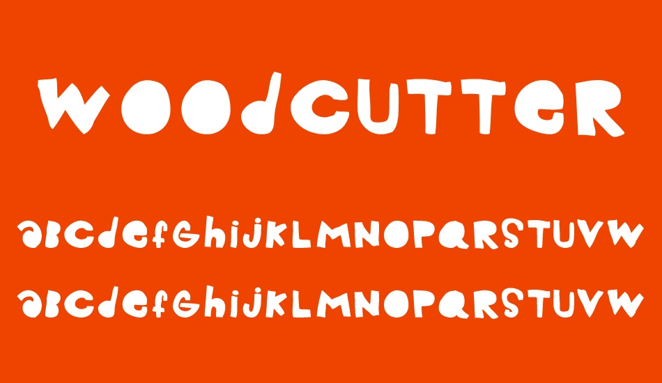woodcutter-hand2015 font