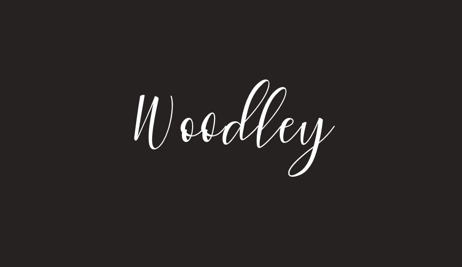 woodley font big