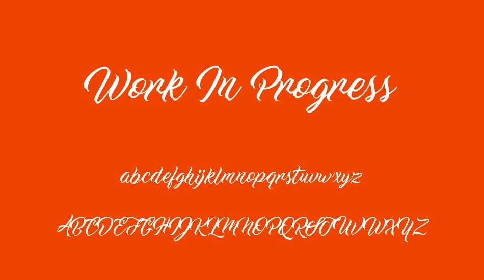 work-ın-progress font