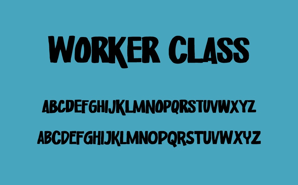 Worker Class font