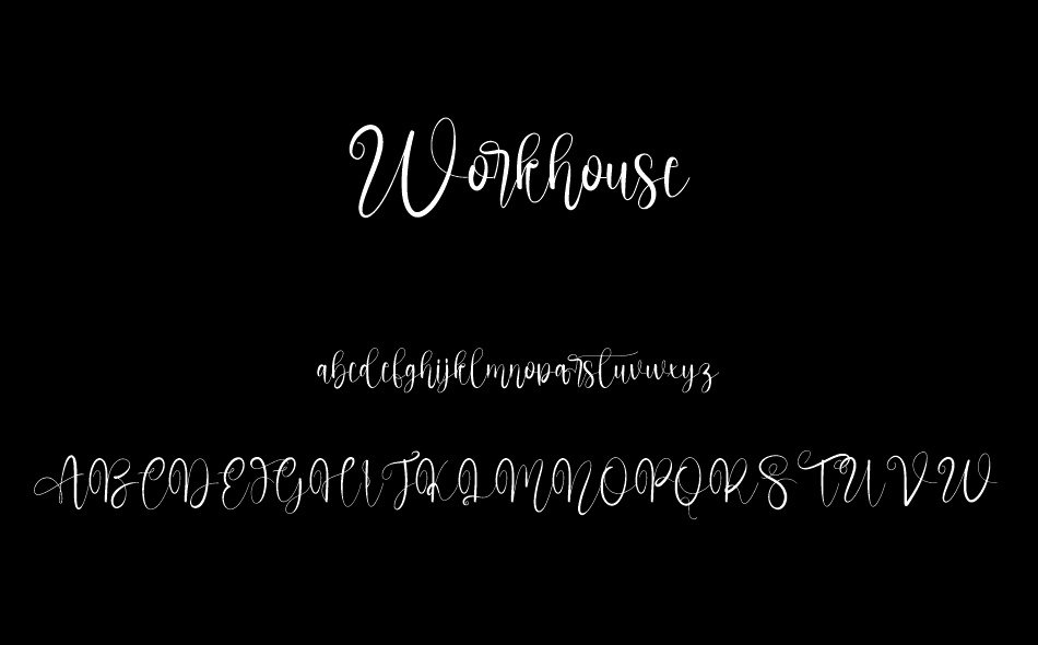 Workhouse font