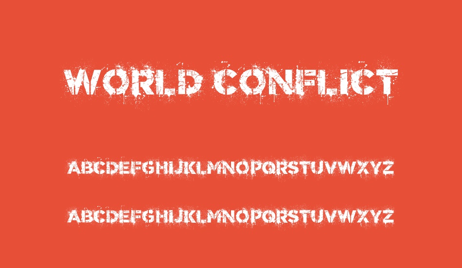 world-conflict font